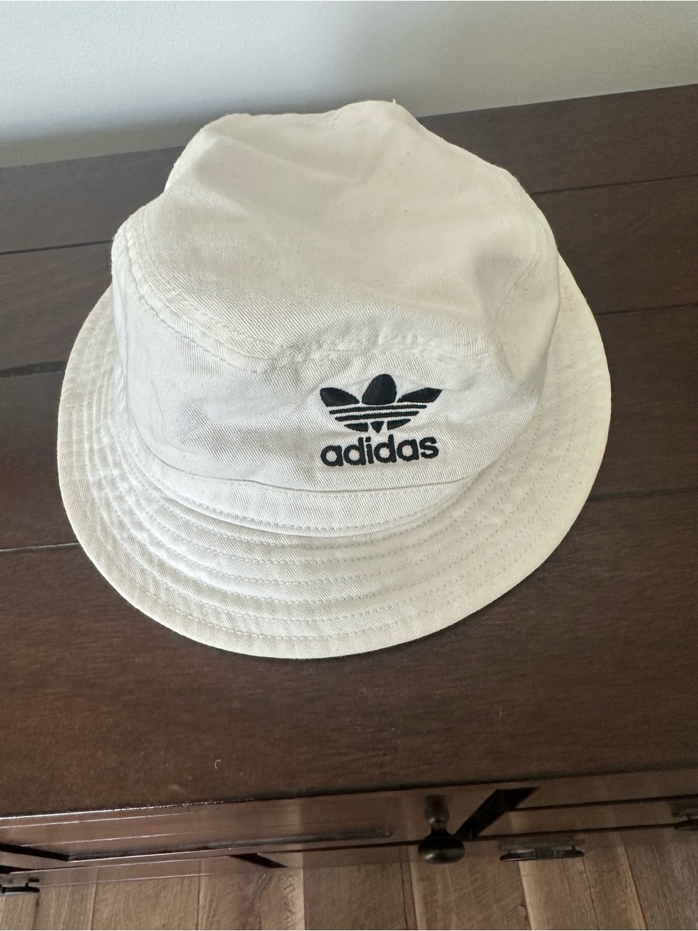 Unisex adidas Bucket Hat with Black Trefoil